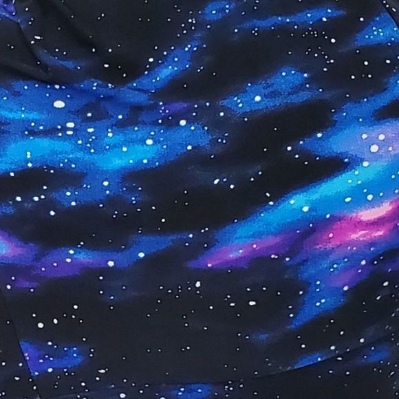Galaxy Leggings Stars Extra Plus 1XL 2XL 3XL 4XL Space Universe Cosmos Super… - Picture 4 of 11